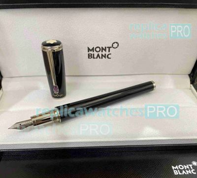 High Quality Mont blanc Ingrid Bergman La Donna Fountain Solid Black